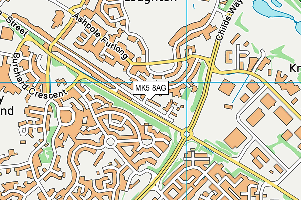 MK5 8AG map - OS VectorMap District (Ordnance Survey) MK5 8AG map - OS VectorMap District (Ordnance Survey)