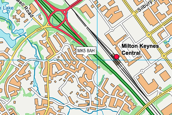 MK5 8AH map - OS VectorMap District (Ordnance Survey) MK5 8AH map - OS VectorMap District (Ordnance Survey)