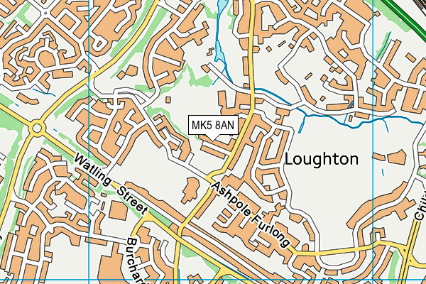 MK5 8AN map - OS VectorMap District (Ordnance Survey) MK5 8AN map - OS VectorMap District (Ordnance Survey)