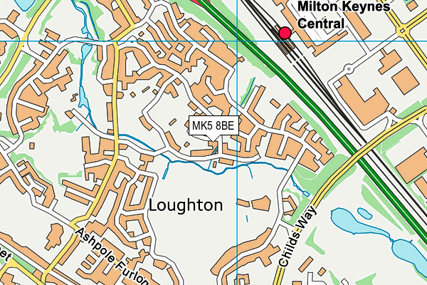 MK5 8BE map - OS VectorMap District (Ordnance Survey) MK5 8BE map - OS VectorMap District (Ordnance Survey)