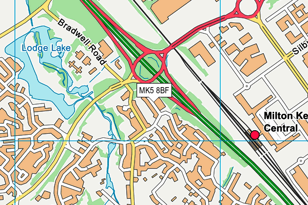 MK5 8BF map - OS VectorMap District (Ordnance Survey) MK5 8BF map - OS VectorMap District (Ordnance Survey)