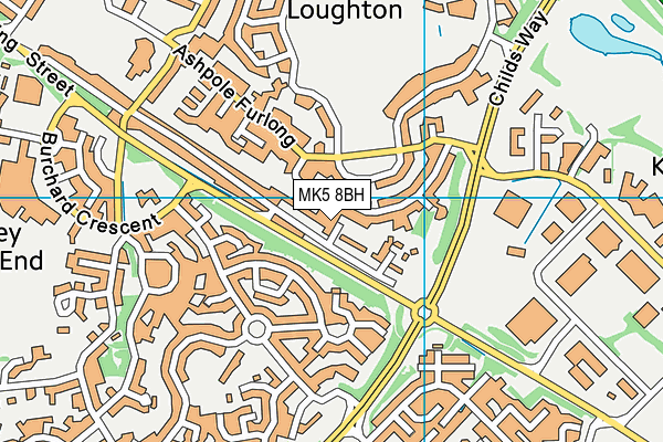 MK5 8BH map - OS VectorMap District (Ordnance Survey) MK5 8BH map - OS VectorMap District (Ordnance Survey)