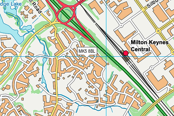 MK5 8BL map - OS VectorMap District (Ordnance Survey) MK5 8BL map - OS VectorMap District (Ordnance Survey)
