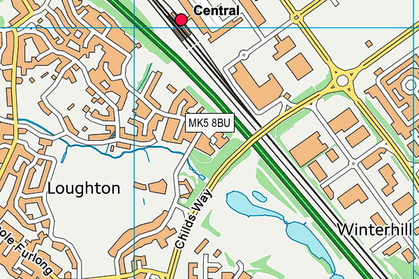MK5 8BU map - OS VectorMap District (Ordnance Survey) MK5 8BU map - OS VectorMap District (Ordnance Survey)