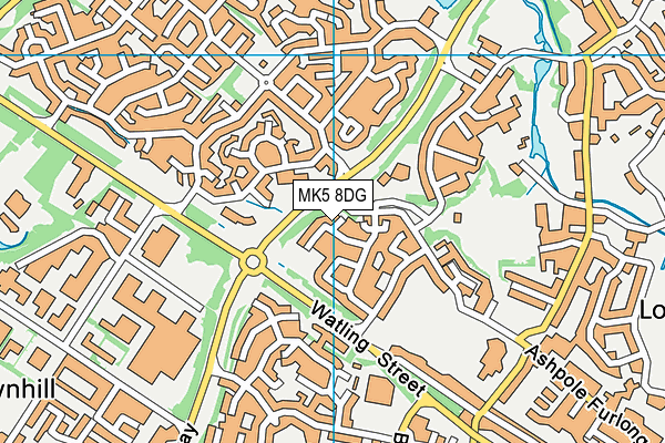 MK5 8DG map - OS VectorMap District (Ordnance Survey) MK5 8DG map - OS VectorMap District (Ordnance Survey)