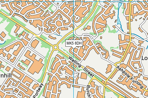 MK5 8DH map - OS VectorMap District (Ordnance Survey) MK5 8DH map - OS VectorMap District (Ordnance Survey)