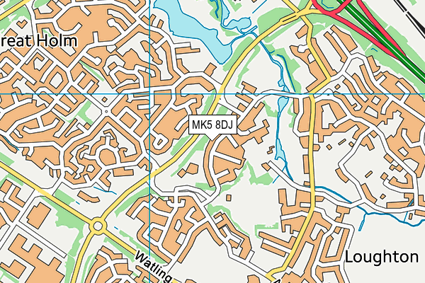 MK5 8DJ map - OS VectorMap District (Ordnance Survey) MK5 8DJ map - OS VectorMap District (Ordnance Survey)