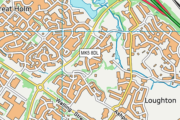 MK5 8DL map - OS VectorMap District (Ordnance Survey) MK5 8DL map - OS VectorMap District (Ordnance Survey)