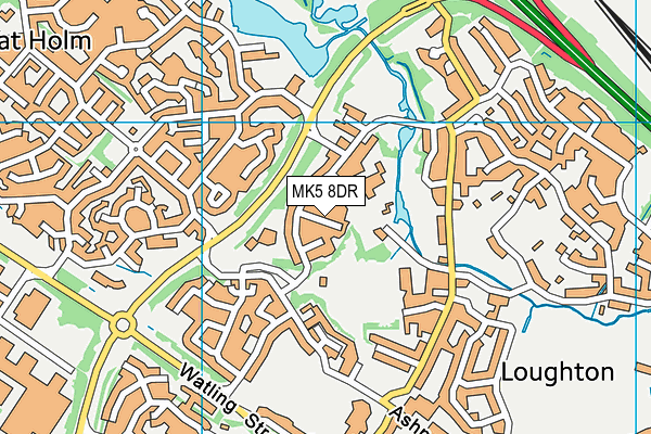 MK5 8DR map - OS VectorMap District (Ordnance Survey) MK5 8DR map - OS VectorMap District (Ordnance Survey)