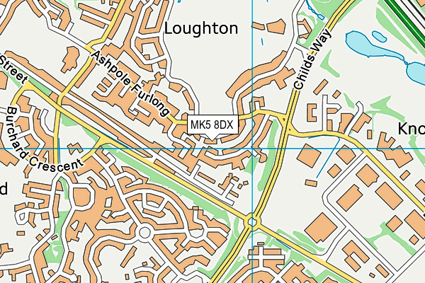 MK5 8DX map - OS VectorMap District (Ordnance Survey) MK5 8DX map - OS VectorMap District (Ordnance Survey)