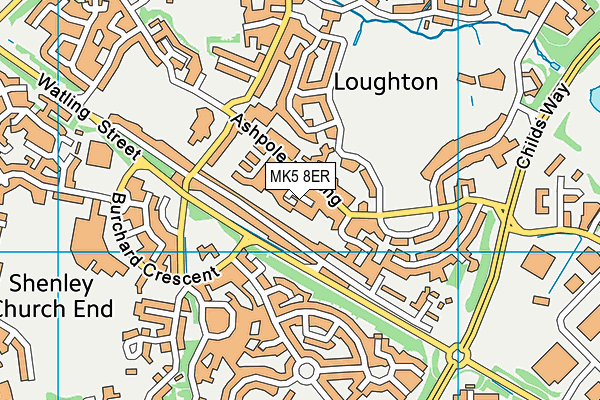 MK5 8ER map - OS VectorMap District (Ordnance Survey) MK5 8ER map - OS VectorMap District (Ordnance Survey)