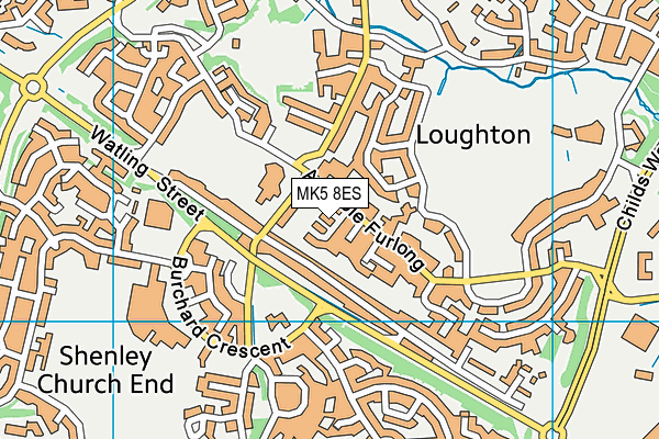 MK5 8ES map - OS VectorMap District (Ordnance Survey) MK5 8ES map - OS VectorMap District (Ordnance Survey)