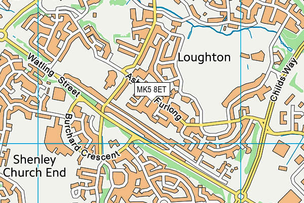 MK5 8ET map - OS VectorMap District (Ordnance Survey) MK5 8ET map - OS VectorMap District (Ordnance Survey)