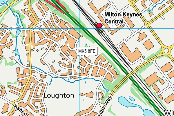 MK5 8FE map - OS VectorMap District (Ordnance Survey) MK5 8FE map - OS VectorMap District (Ordnance Survey)