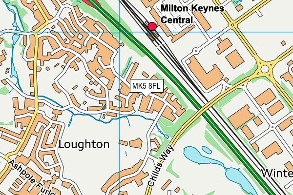 MK5 8FL map - OS VectorMap District (Ordnance Survey)