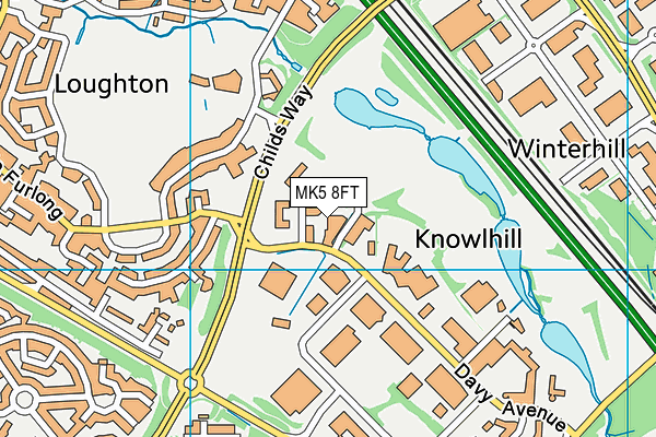 MK5 8FT map - OS VectorMap District (Ordnance Survey) MK5 8FT map - OS VectorMap District (Ordnance Survey)