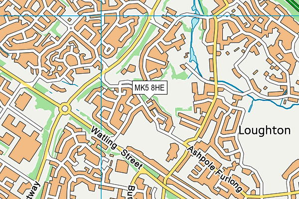 MK5 8HE map - OS VectorMap District (Ordnance Survey) MK5 8HE map - OS VectorMap District (Ordnance Survey)