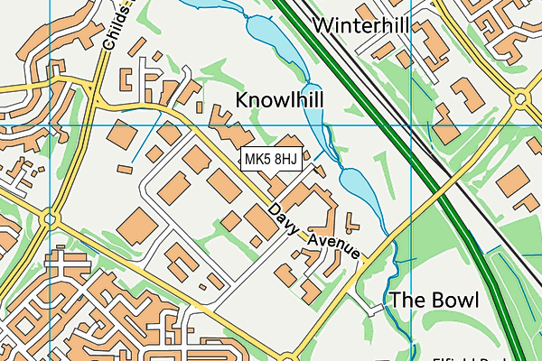 MK5 8HJ map - OS VectorMap District (Ordnance Survey) MK5 8HJ map - OS VectorMap District (Ordnance Survey)