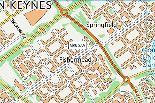 MK6 2AA map - OS VectorMap District (Ordnance Survey) MK6 2AA map - OS VectorMap District (Ordnance Survey)