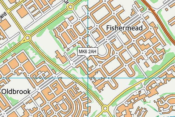 MK6 2AH map - OS VectorMap District (Ordnance Survey) MK6 2AH map - OS VectorMap District (Ordnance Survey)