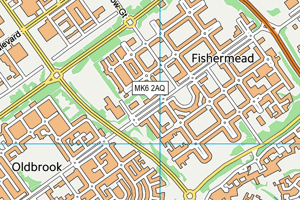 MK6 2AQ map - OS VectorMap District (Ordnance Survey) MK6 2AQ map - OS VectorMap District (Ordnance Survey)
