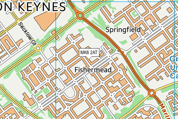 MK6 2AT map - OS VectorMap District (Ordnance Survey) MK6 2AT map - OS VectorMap District (Ordnance Survey)