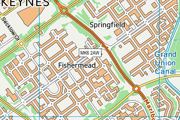 MK6 2AW map - OS VectorMap District (Ordnance Survey) MK6 2AW map - OS VectorMap District (Ordnance Survey)
