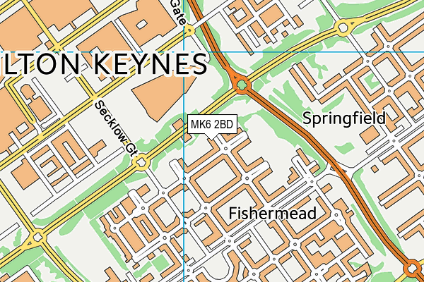 MK6 2BD map - OS VectorMap District (Ordnance Survey) MK6 2BD map - OS VectorMap District (Ordnance Survey)