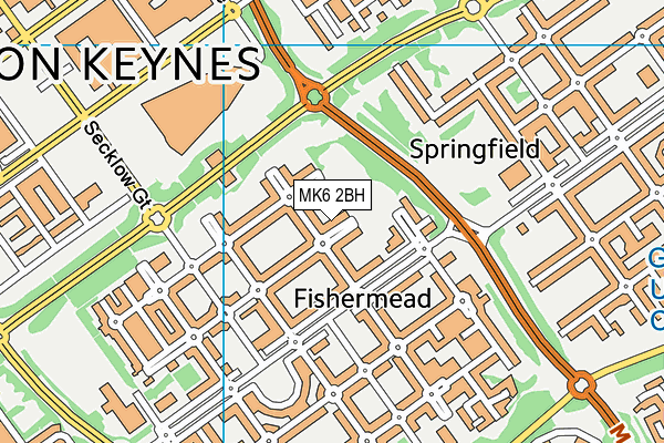MK6 2BH map - OS VectorMap District (Ordnance Survey) MK6 2BH map - OS VectorMap District (Ordnance Survey)