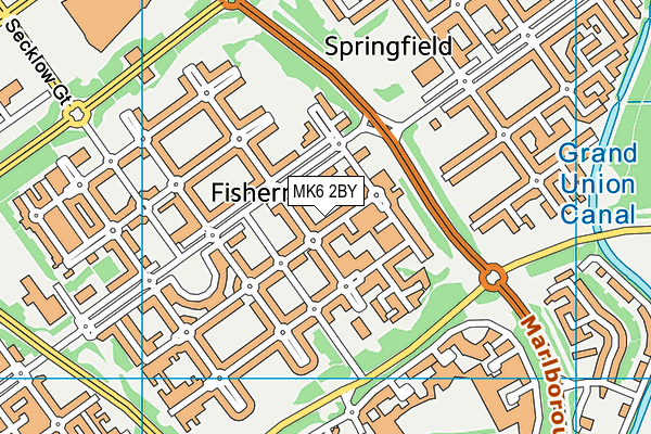 MK6 2BY map - OS VectorMap District (Ordnance Survey) MK6 2BY map - OS VectorMap District (Ordnance Survey)