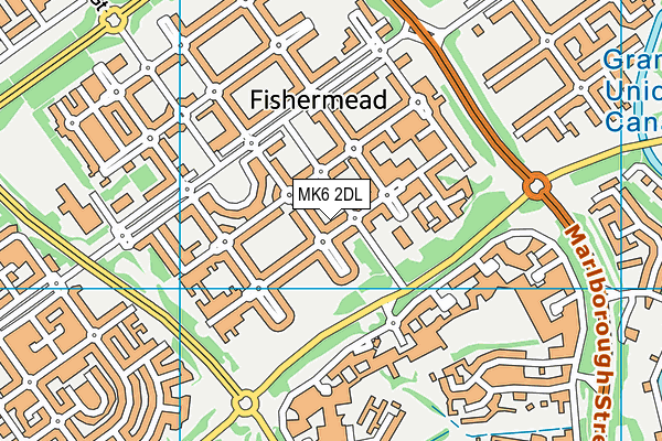MK6 2DL map - OS VectorMap District (Ordnance Survey) MK6 2DL map - OS VectorMap District (Ordnance Survey)