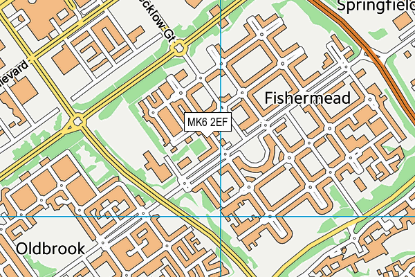 MK6 2EF map - OS VectorMap District (Ordnance Survey) MK6 2EF map - OS VectorMap District (Ordnance Survey)