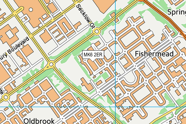 MK6 2ER map - OS VectorMap District (Ordnance Survey) MK6 2ER map - OS VectorMap District (Ordnance Survey)