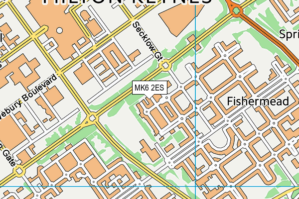 MK6 2ES map - OS VectorMap District (Ordnance Survey) MK6 2ES map - OS VectorMap District (Ordnance Survey)