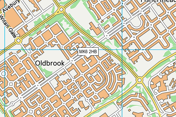 MK6 2HB map - OS VectorMap District (Ordnance Survey) MK6 2HB map - OS VectorMap District (Ordnance Survey)