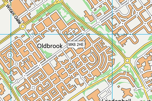 MK6 2HE map - OS VectorMap District (Ordnance Survey) MK6 2HE map - OS VectorMap District (Ordnance Survey)
