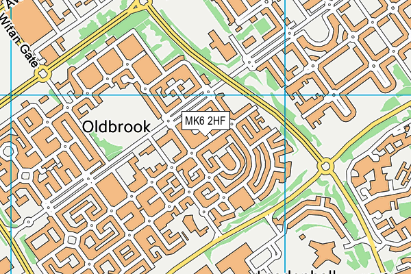 MK6 2HF map - OS VectorMap District (Ordnance Survey) MK6 2HF map - OS VectorMap District (Ordnance Survey)