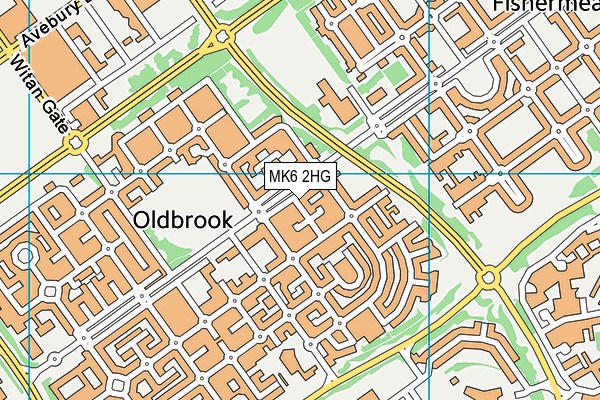 MK6 2HG map - OS VectorMap District (Ordnance Survey) MK6 2HG map - OS VectorMap District (Ordnance Survey)
