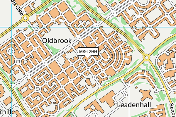 MK6 2HH map - OS VectorMap District (Ordnance Survey) MK6 2HH map - OS VectorMap District (Ordnance Survey)