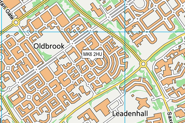 MK6 2HU map - OS VectorMap District (Ordnance Survey) MK6 2HU map - OS VectorMap District (Ordnance Survey)