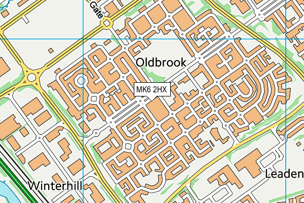 MK6 2HX map - OS VectorMap District (Ordnance Survey) MK6 2HX map - OS VectorMap District (Ordnance Survey)