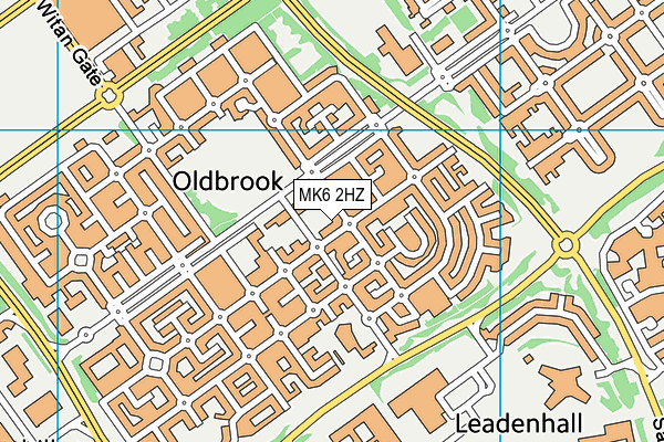 MK6 2HZ map - OS VectorMap District (Ordnance Survey) MK6 2HZ map - OS VectorMap District (Ordnance Survey)