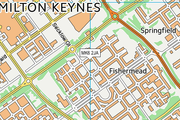 MK6 2JA map - OS VectorMap District (Ordnance Survey) MK6 2JA map - OS VectorMap District (Ordnance Survey)