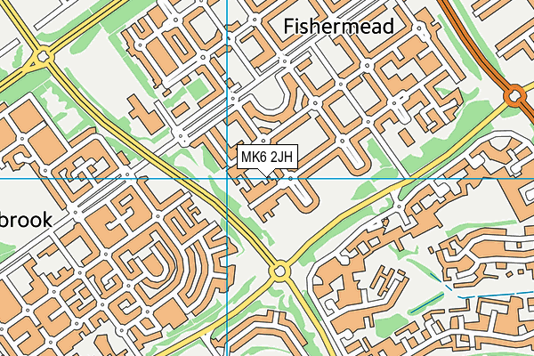 MK6 2JH map - OS VectorMap District (Ordnance Survey) MK6 2JH map - OS VectorMap District (Ordnance Survey)