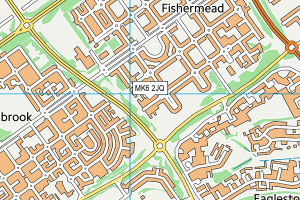 MK6 2JQ map - OS VectorMap District (Ordnance Survey) MK6 2JQ map - OS VectorMap District (Ordnance Survey)