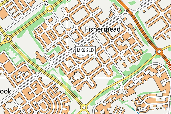 MK6 2LD map - OS VectorMap District (Ordnance Survey) MK6 2LD map - OS VectorMap District (Ordnance Survey)