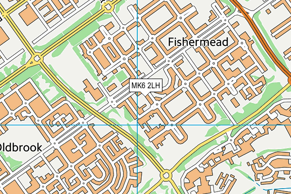 MK6 2LH map - OS VectorMap District (Ordnance Survey) MK6 2LH map - OS VectorMap District (Ordnance Survey)