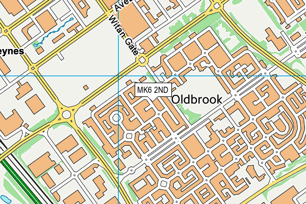 MK6 2ND map - OS VectorMap District (Ordnance Survey) MK6 2ND map - OS VectorMap District (Ordnance Survey)
