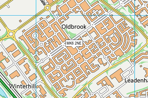 MK6 2NE map - OS VectorMap District (Ordnance Survey) MK6 2NE map - OS VectorMap District (Ordnance Survey)