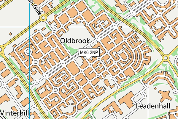 MK6 2NP map - OS VectorMap District (Ordnance Survey) MK6 2NP map - OS VectorMap District (Ordnance Survey)